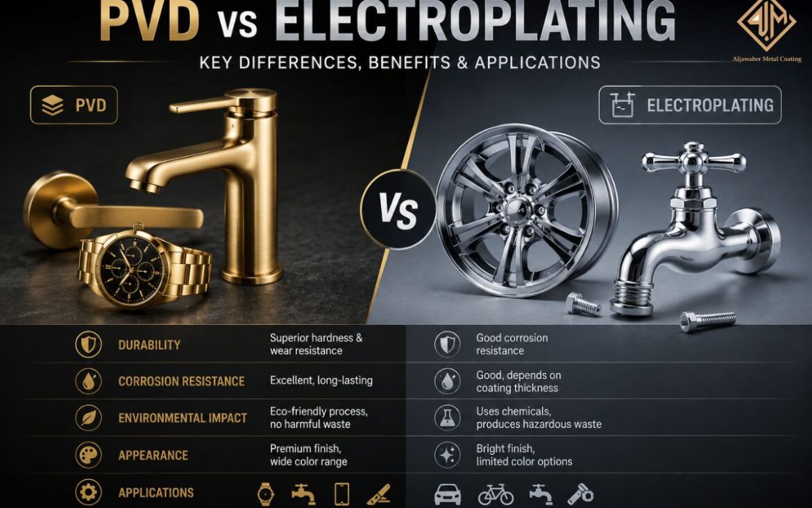 PVD vs Electroplating: Key Differences, Benefits, and Applications