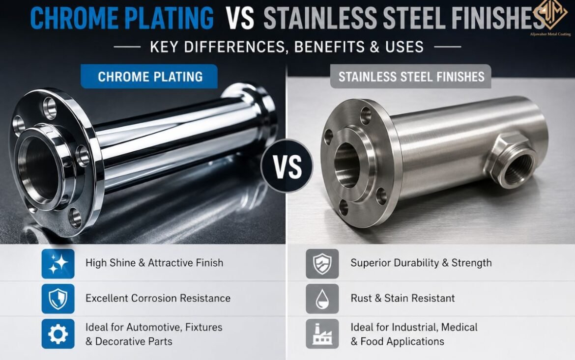 Chrome Plating vs Stainless Steel Finishes: Key Differences, Benefits & Uses