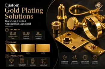 Custom Gold Plating Solutions: Thickness, Finish & Applications Explained